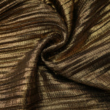 Xrystyna Gold Metallic Ruched Maxi Dress