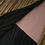 Xrystyna Gold Metallic Ruched Maxi Dress
