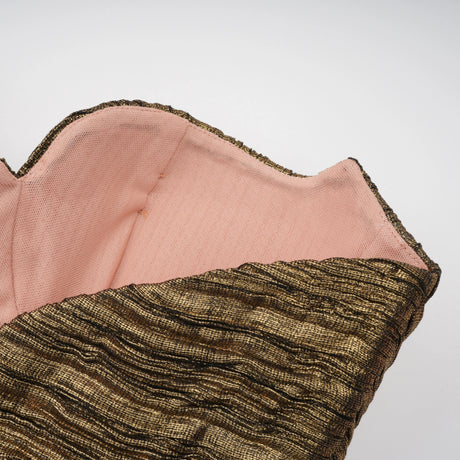 Ursula Maxi Dress Gold Metallic Ruched