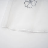 Yaelle White Floral Appliqué Tulle Midi Dress