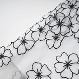 Yaelle White Floral Appliqué Tulle Midi Dress