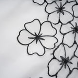 Yaelle White Floral Appliqué Tulle Midi Dress