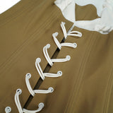 Yasmine Brown Bustier Panel Mini Dress