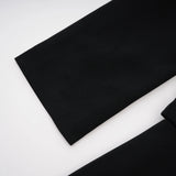 Jayla Maxi Dress Black Off-Shoulder with High Thigh Slit