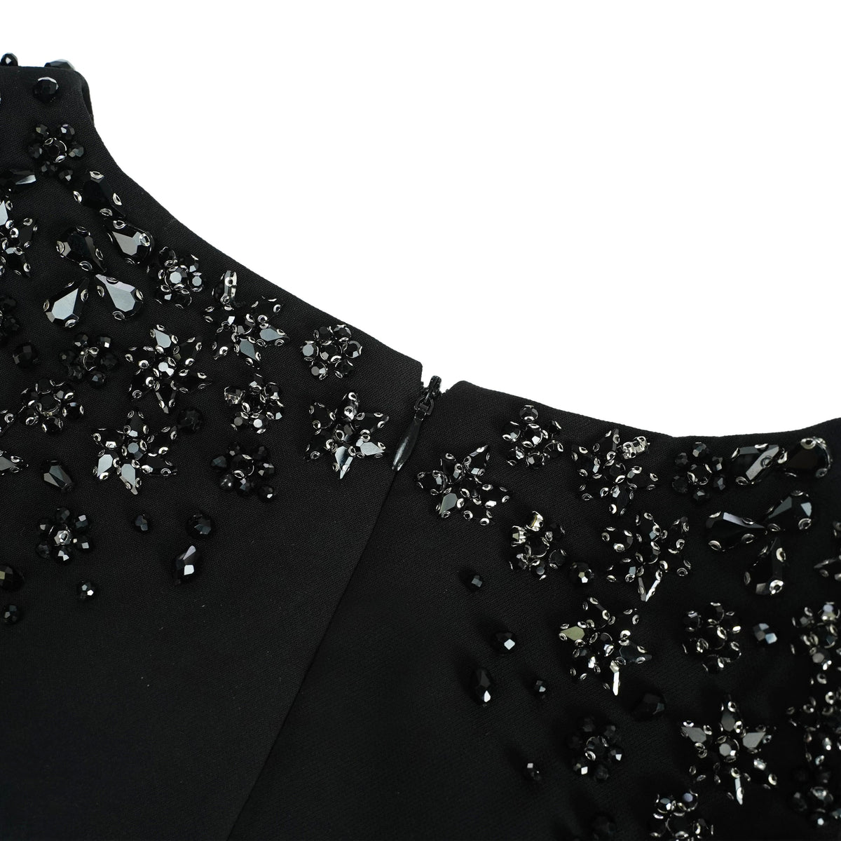 Yseult Black Embellished Maxi Gown