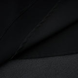 Veronica Maxi Dress Black One Shoulder Cross Front Ruched