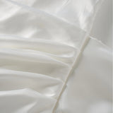 Landry Mini Dress White Ruched Ribbon Detail