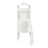 Isabelle Mini Dress White Ruched Ribbon Detail
