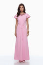 Egle Maxi Dress Pink Crystal Embellished