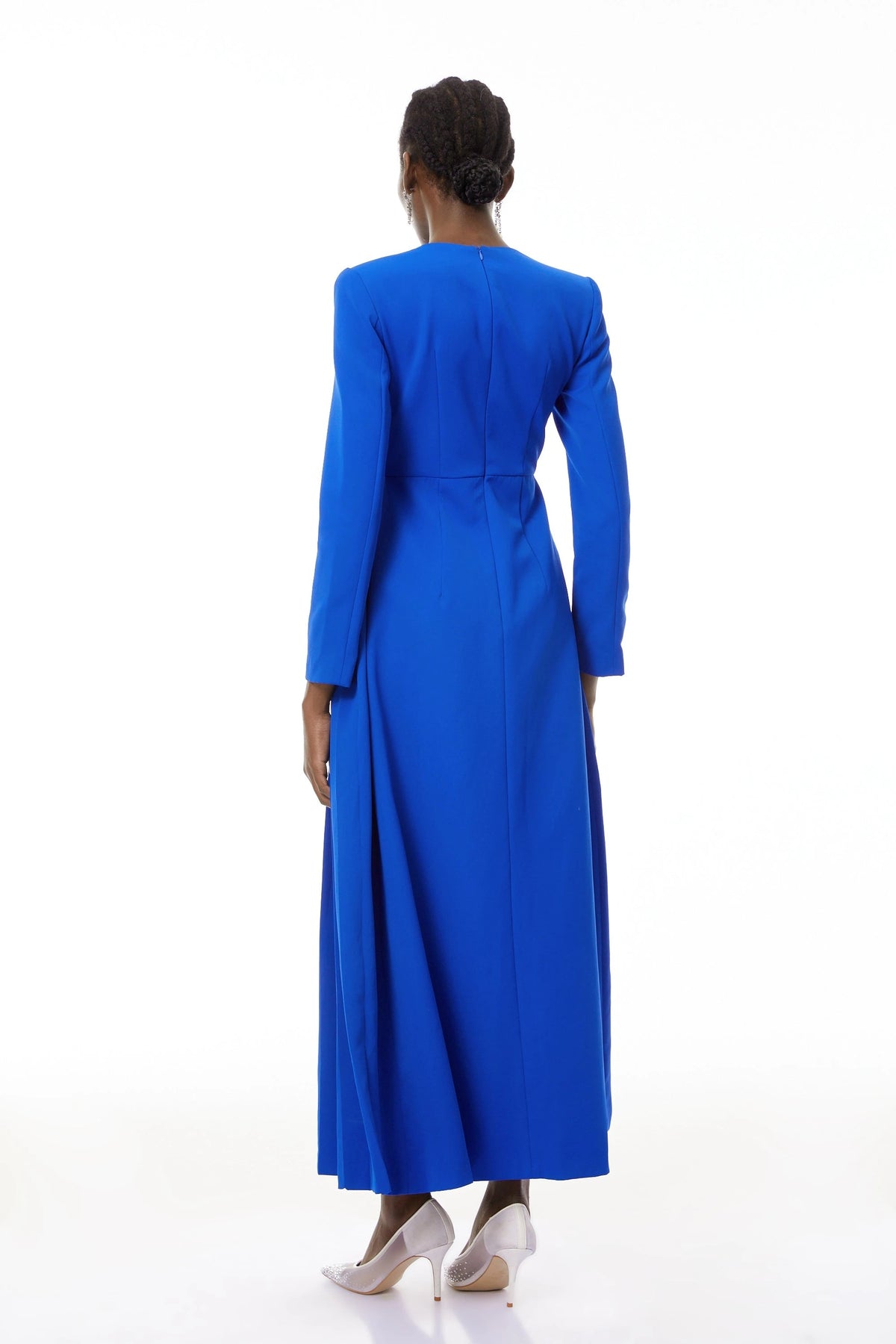 Heaven Maxi Dress Blue Crystal Embellished
