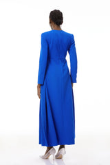 Heaven Maxi Dress Blue Crystal Embellished
